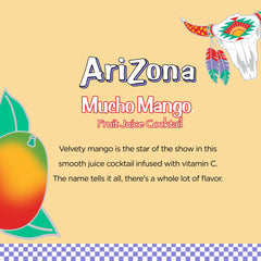 AriZona Mucho Mango en una merienda infantil demostrando conveniencia y porción