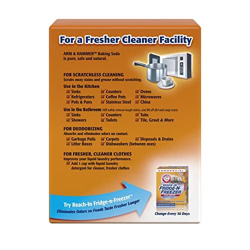 Arm & Hammer textura del polvo cercano, muestra pureza y versatilidad
