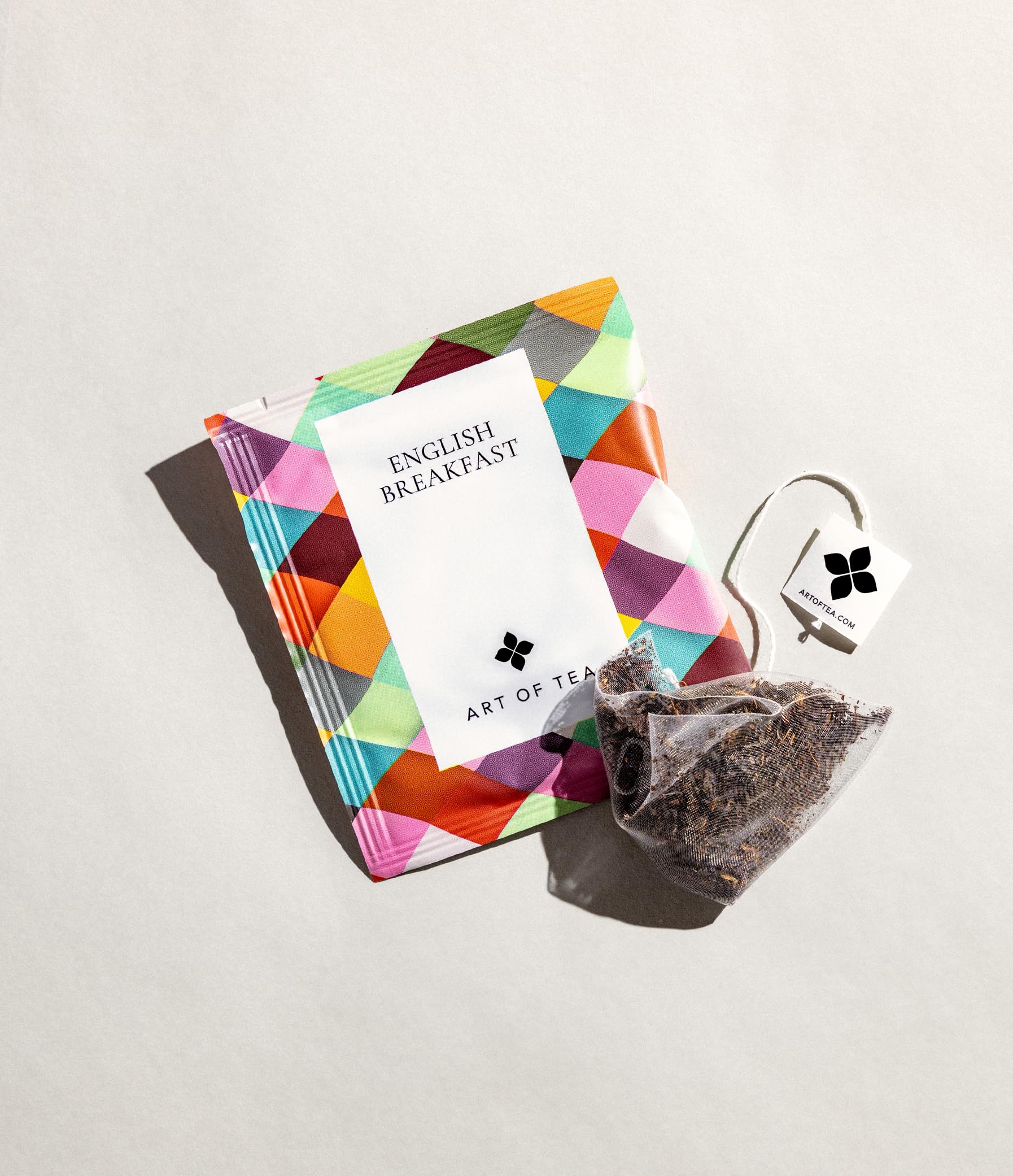 Art of Tea etiqueta orgánica visible que garantiza ingredientes limpios