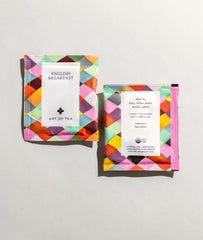 Art of Tea sachet piramidal abierto con hoja expandida y mejor extracción