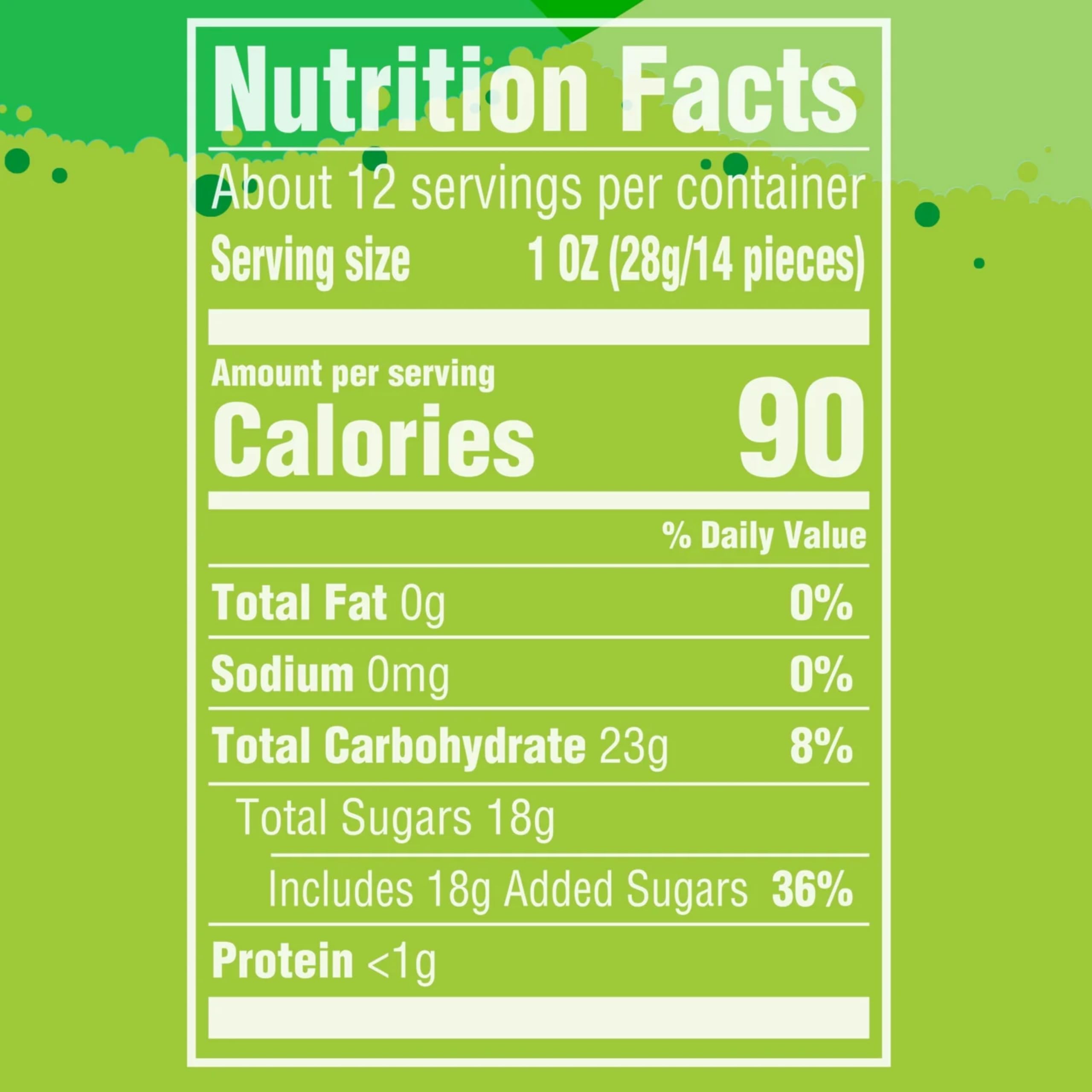 Assortit Skittles Sours etiqueta nutricional e ingredientes para verificación rápida