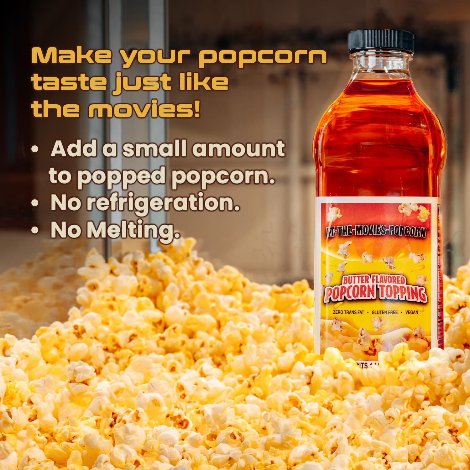 At-The-Movies-Popcorn comparación de tamaño 1L junto a tazón para referencia de volumen