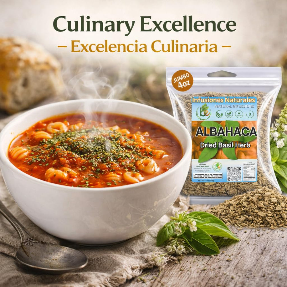 B-Experts infusión de albahaca en taza para bebida relajante y aromática