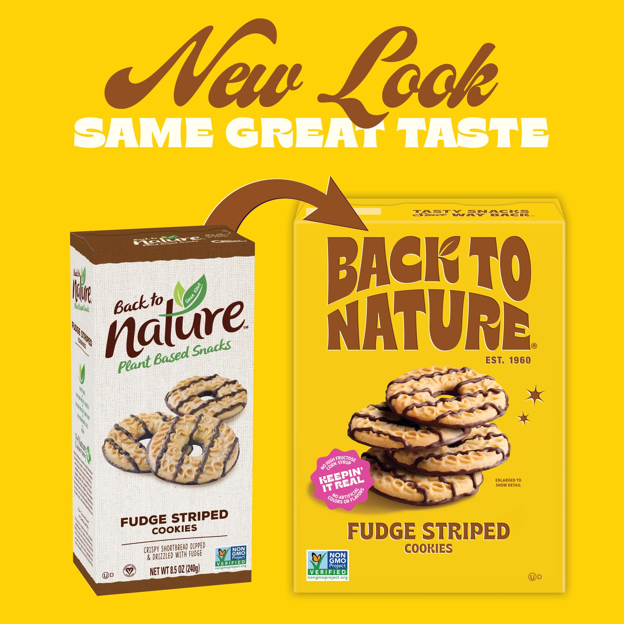 Back to Nature ingredientes naturales y granos enteros, evidencia de sencillez