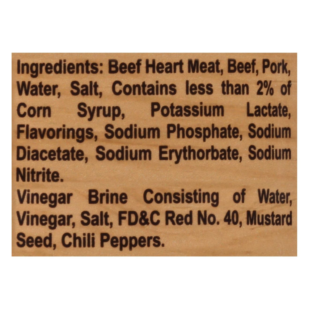 Backroad Country etiqueta y tabla nutricional informando ingredientes