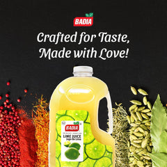 Badia Lime Juice etiqueta clara con información y confianza