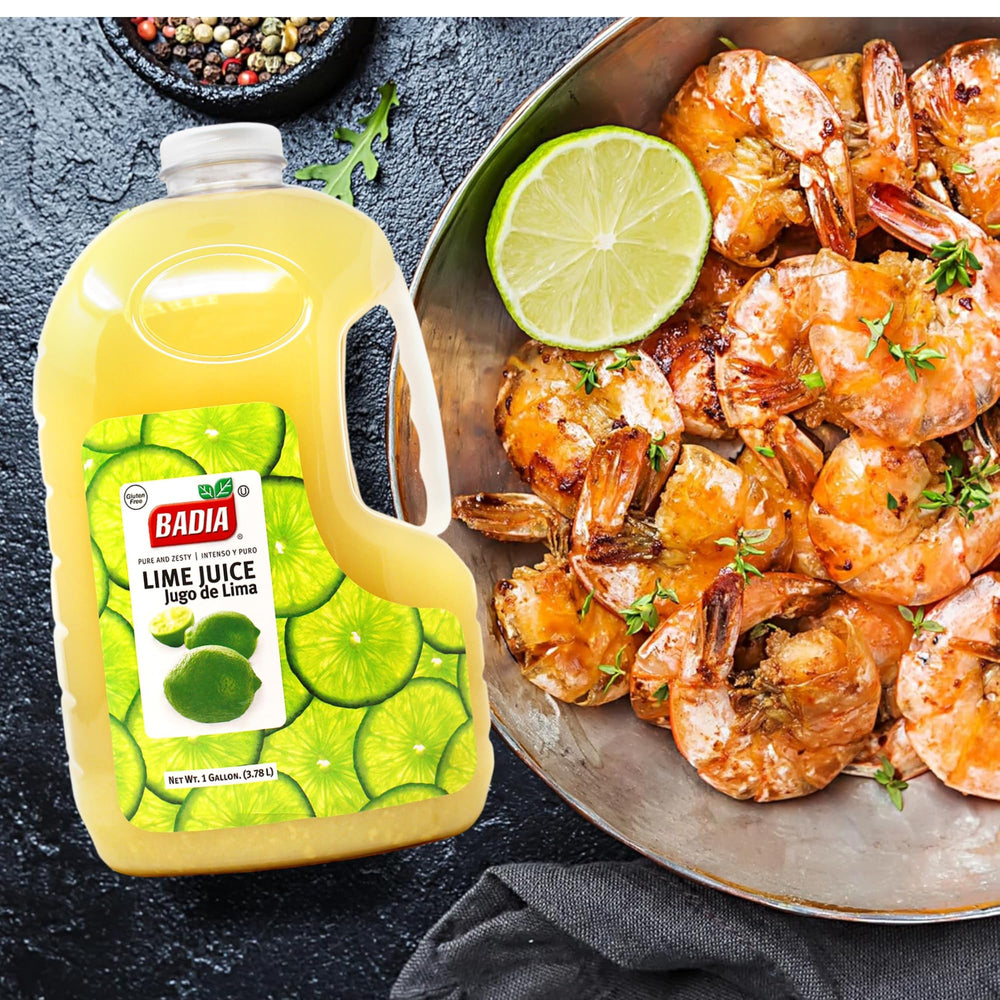 Badia Lime Juice goteo que muestra textura líquida y uso fácil