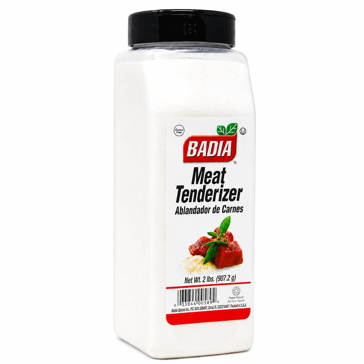 Badia envase frontal de 2 lb mostrando presentación práctica y ahorro