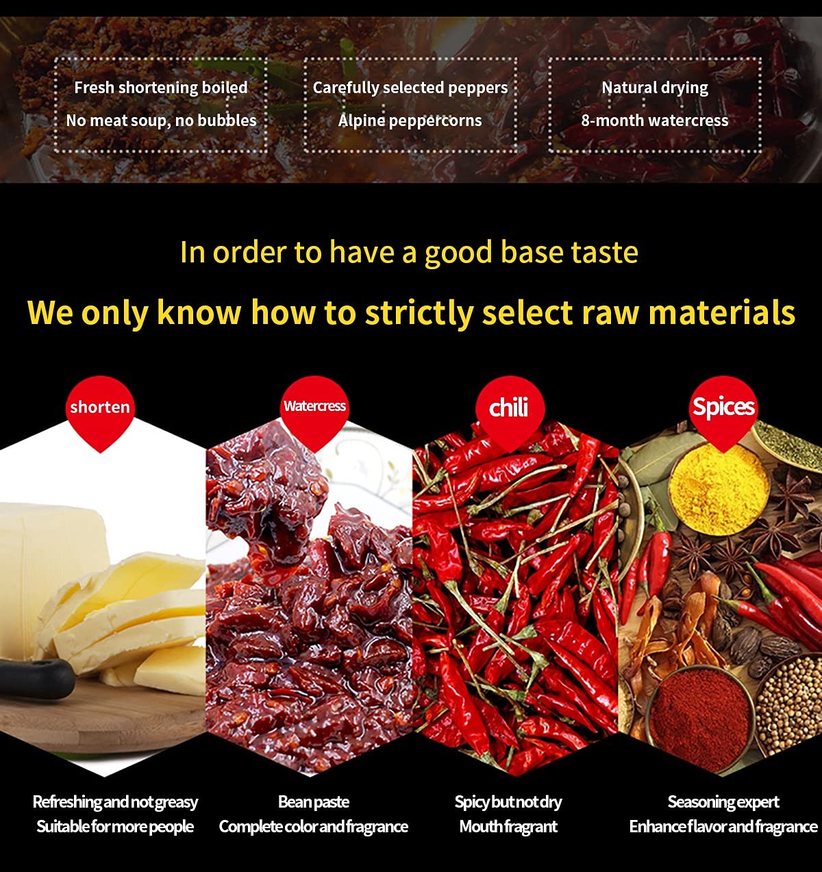 BAILINHOU etiqueta con lista de ingredientes naturales, confianza