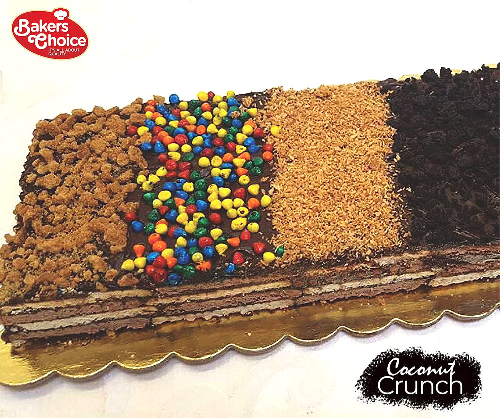 Baker's Choice envase junto a cuchara para escala, muestra tamaño práctico