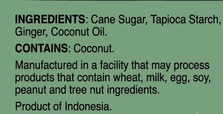 Bali's Best etiqueta con información clara y beneficios