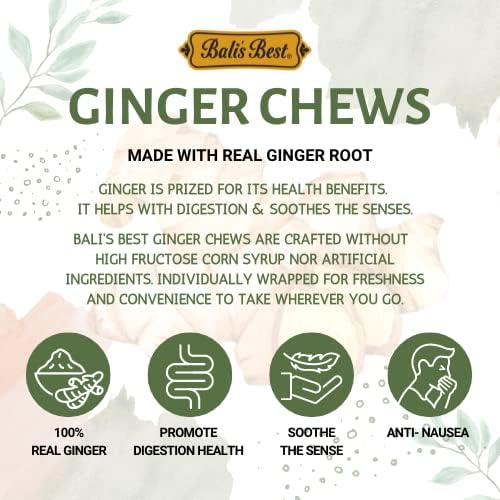 Bali's Best raíz de jengibre y ingredientes naturales visibles