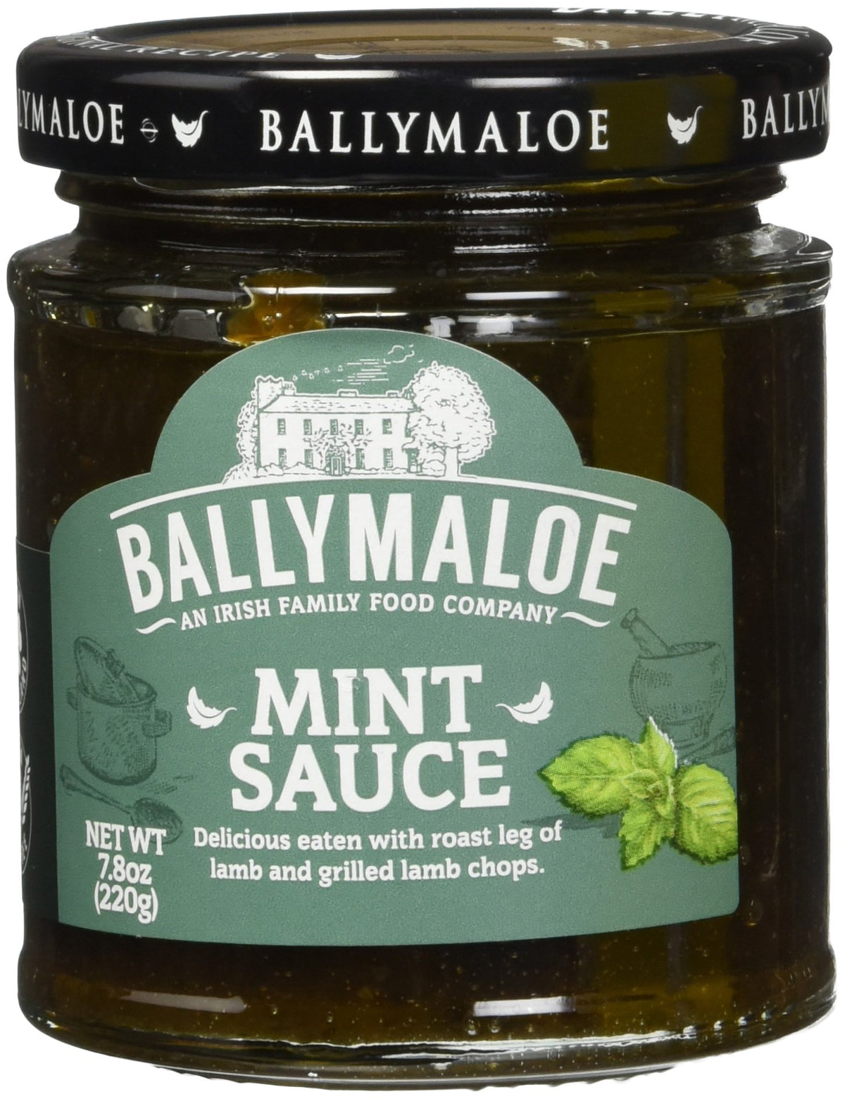 Ballymaloe frasco frente mostrando etiqueta clara y lista para usar