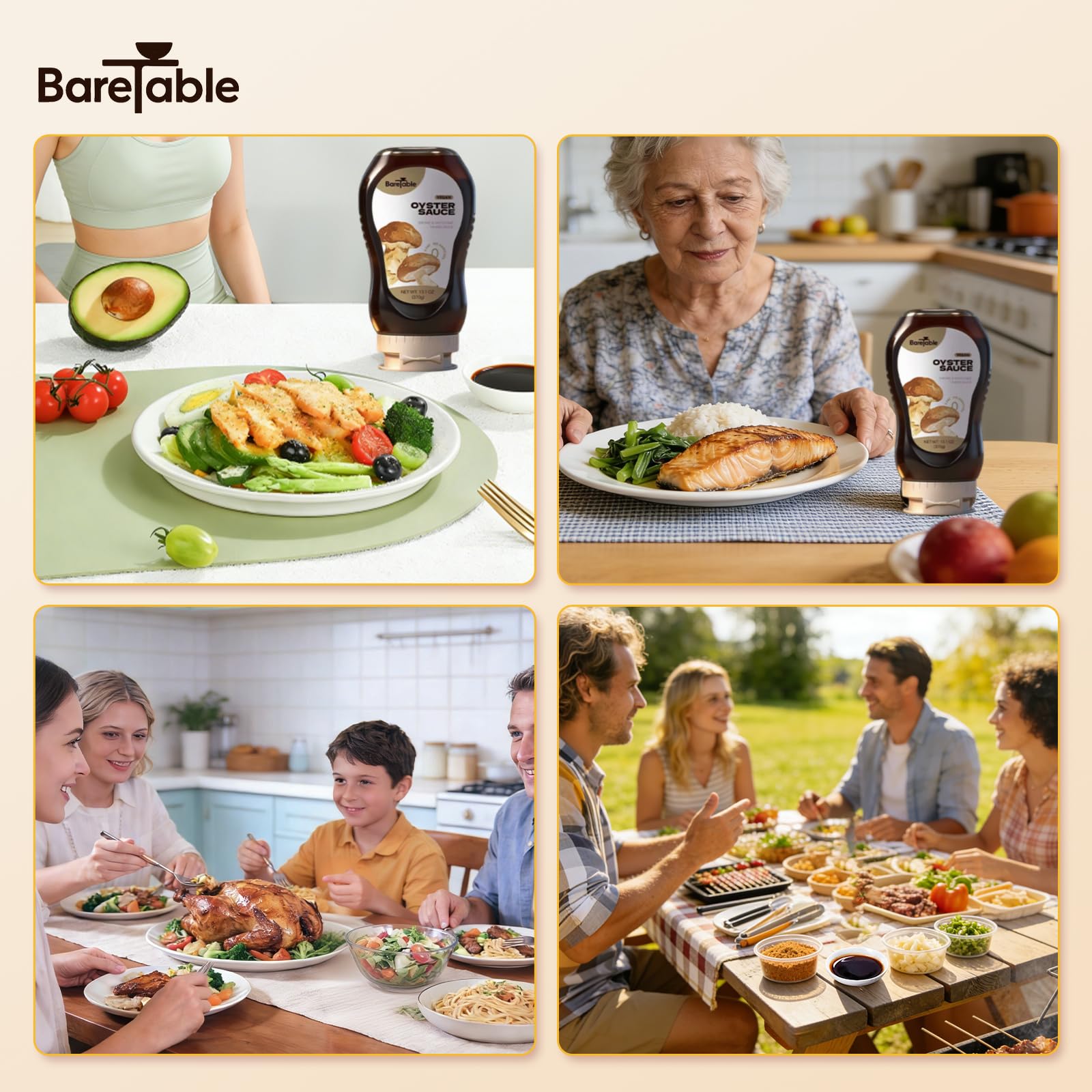 BareTable etiqueta con lista de ingredientes limpios y sin aditivos