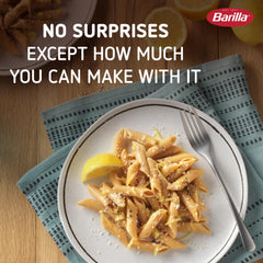 Barilla Chickpea Penne en olla hirviendo demostrando cocción sencilla y rápida