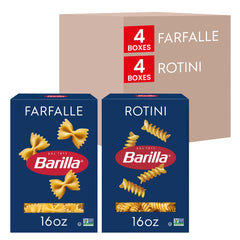 Barilla caja Farfalle mostrando diseño y uso práctico