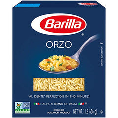 Barilla Orzo detalle de textura para platos firmes y consistentes