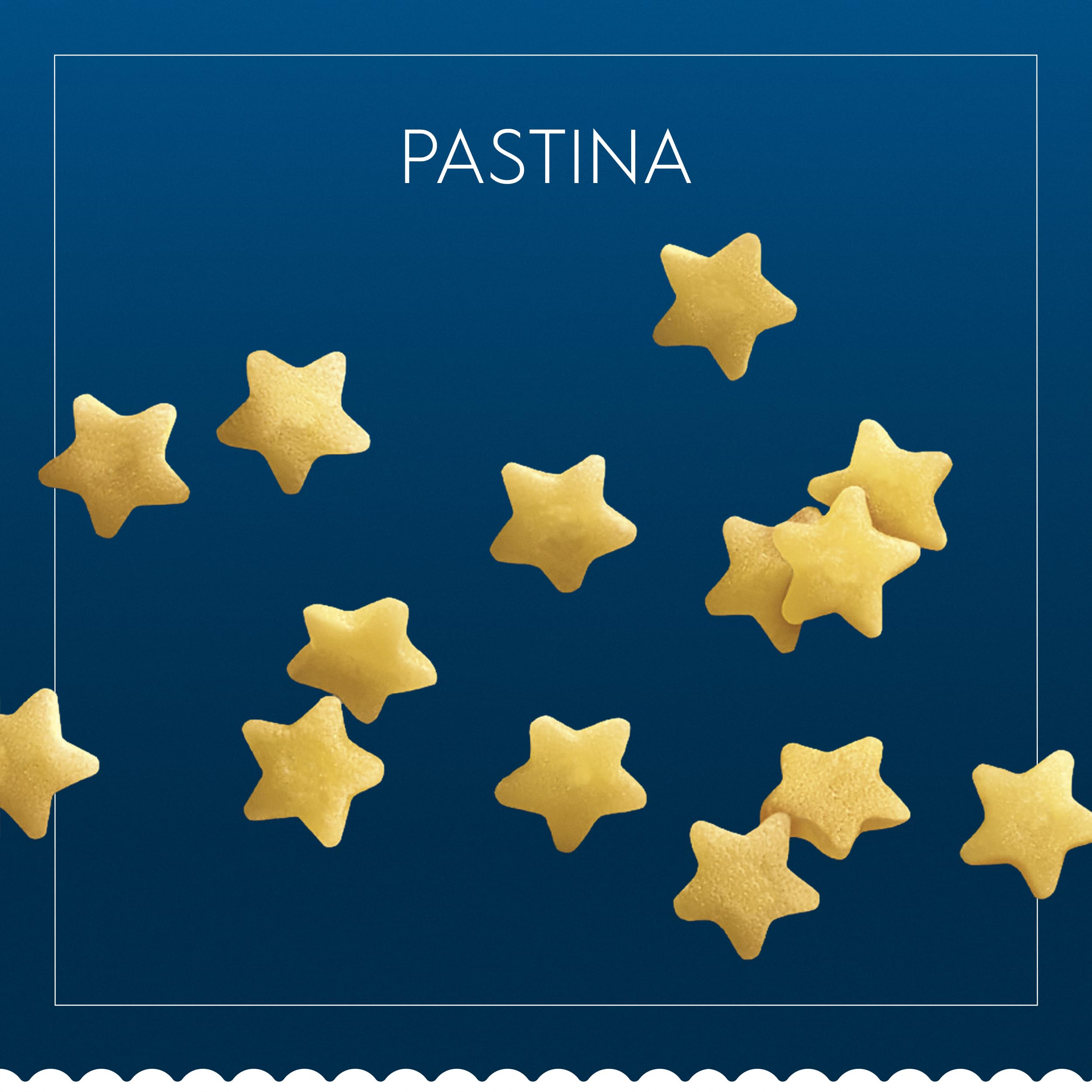 Granos y sémola de trigo duro junto a Barilla pastina, muestra de ingredientes