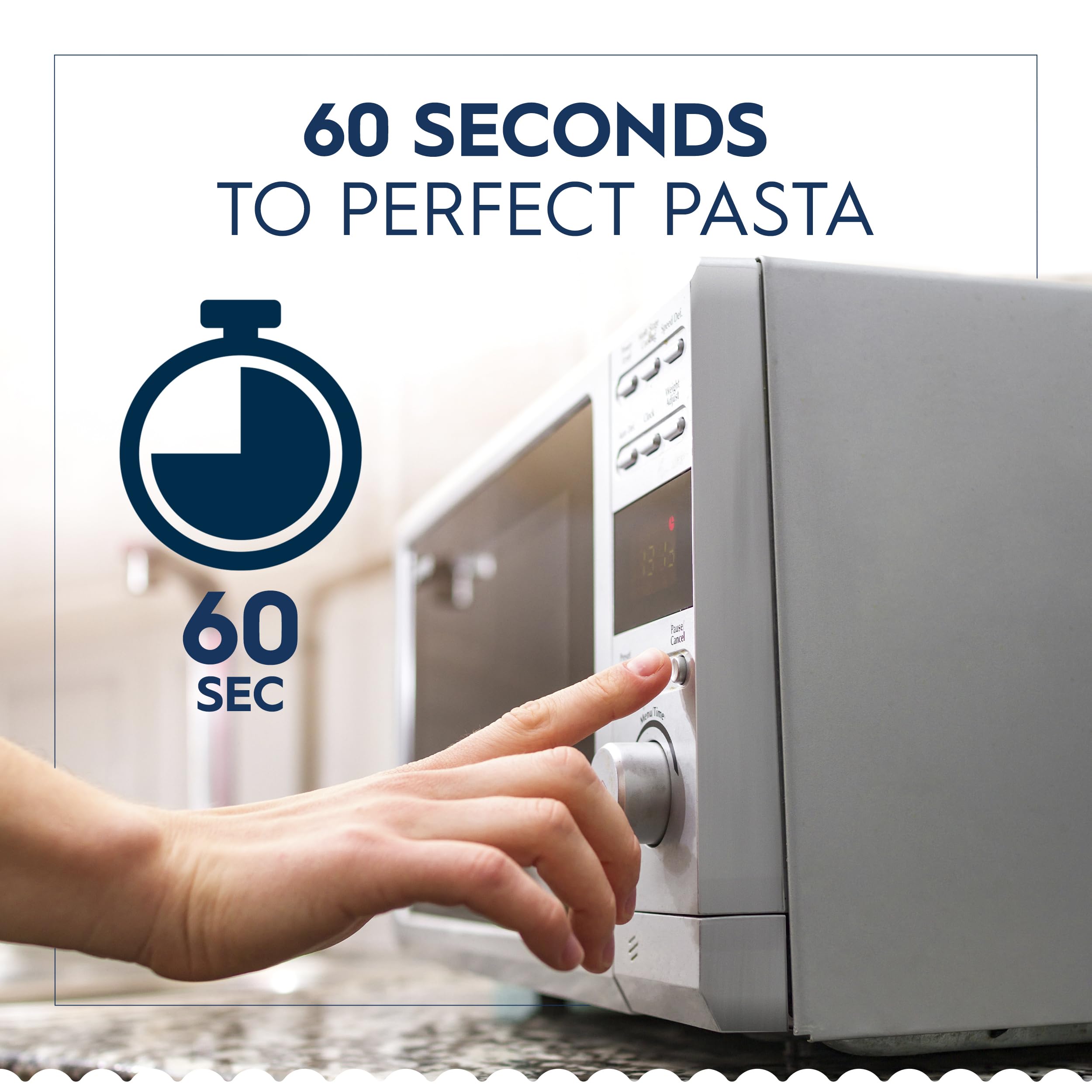 Barilla primer plano de textura al dente de los coditos, aspecto apetitoso