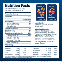 Barilla caja Rotini que destaca forma y facilidad de cocción