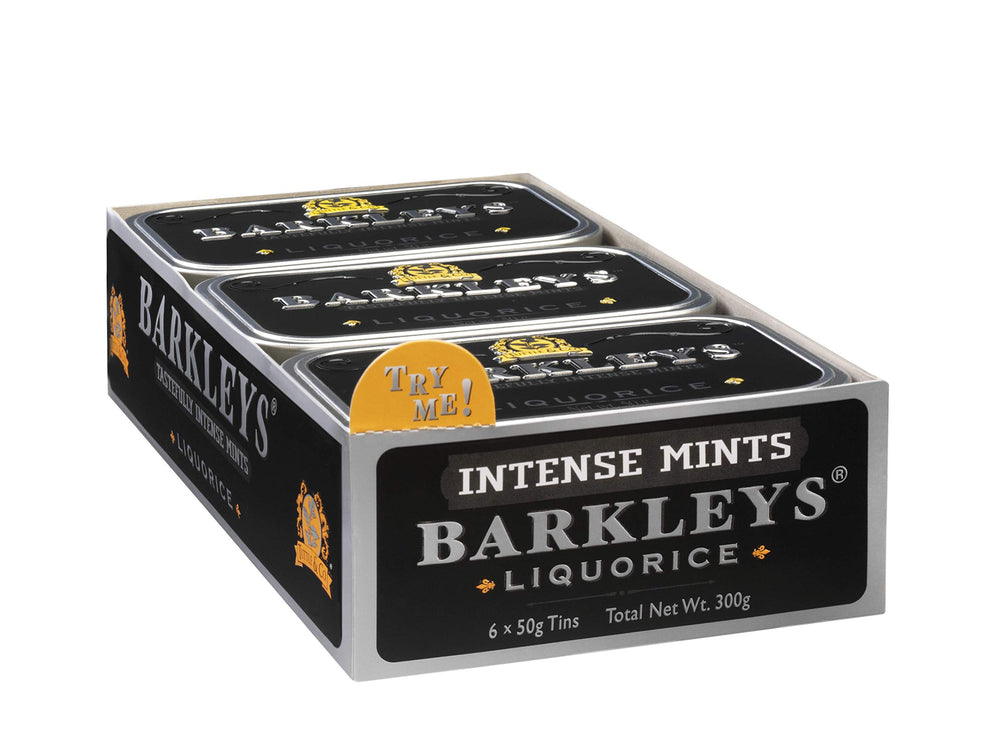 Barkleys lata abierta con mints visibles para acceso rápido