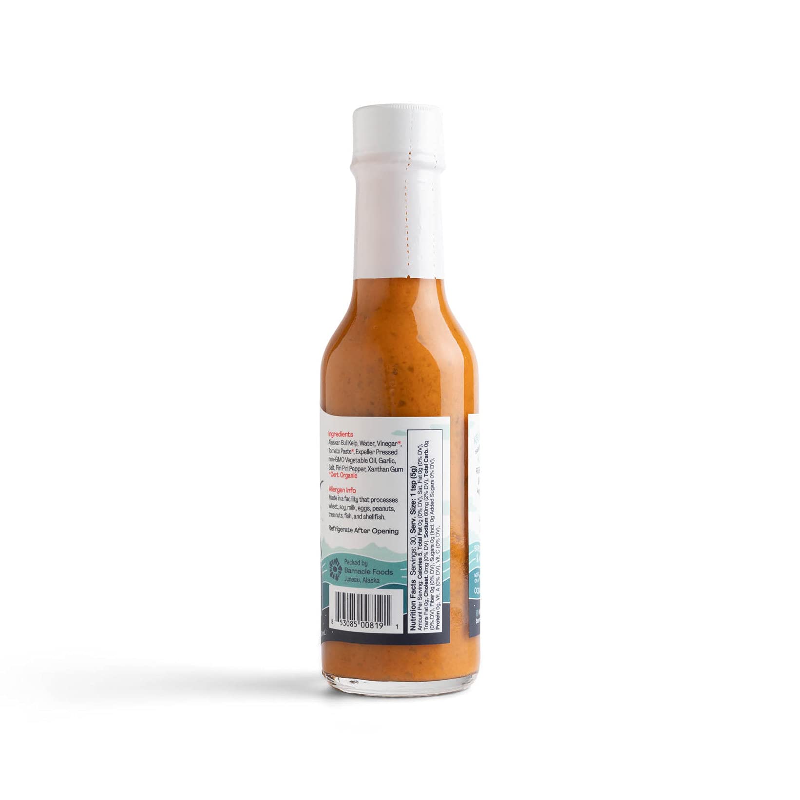 Barnacle Foods salsa vertida en tacos para mejorar sabor y picante medio