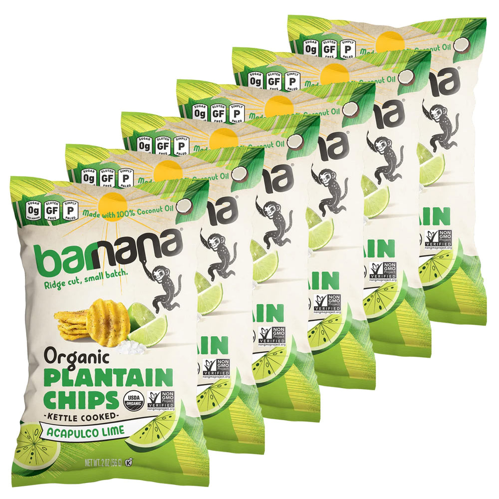 Barnana paquete Acapulco Lime mostrando diseño y sabor cítrico