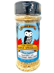 Barred Woods paquete frontal con sprinkles de arce, ideal como topping
