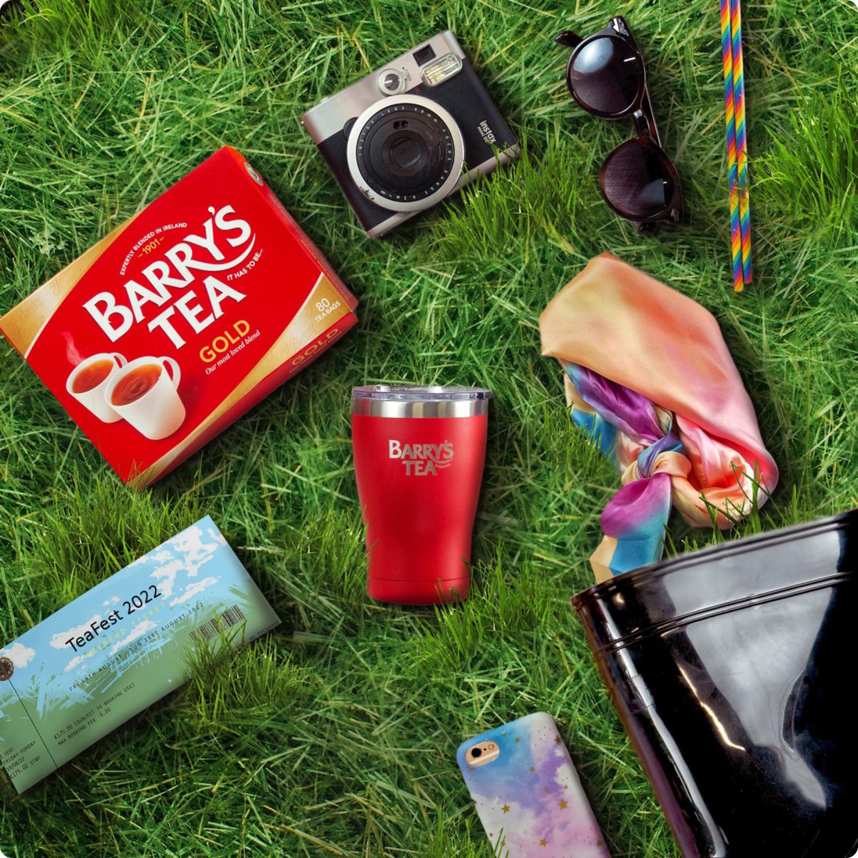 Barry's Tea etiqueta con sello Rainforest Alliance destacando sostenibilidad