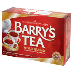Barry's Tea vista frontal del paquete con 80 bolsitas, conveniencia y sabor consistente