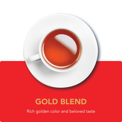 Barry's Tea seis cajas lado a lado ilustrando cantidad y ahorro por pack