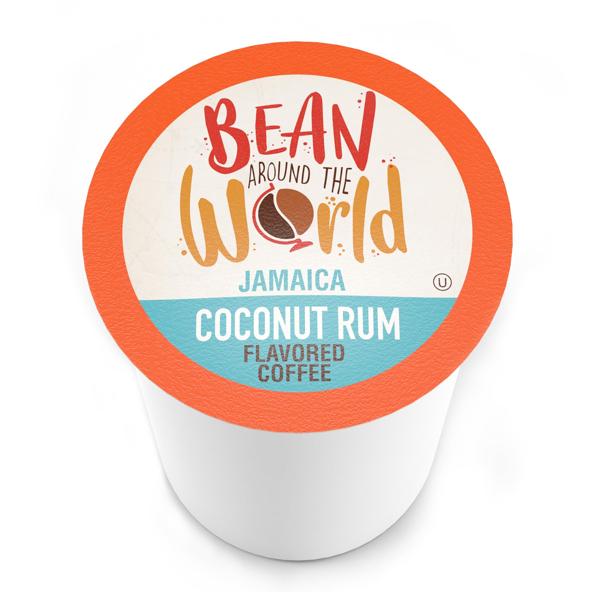BEAN AROUND THE WORLD taza servida Coconut Rum en ambiente tropical evocador