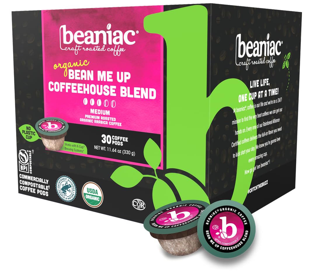 beaniac caja frontal mostrando 30 cápsulas y beneficio práctico