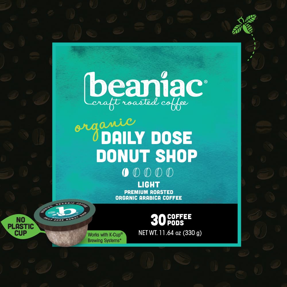 beaniac cápsula primer plano que muestra material compostable y fácil uso