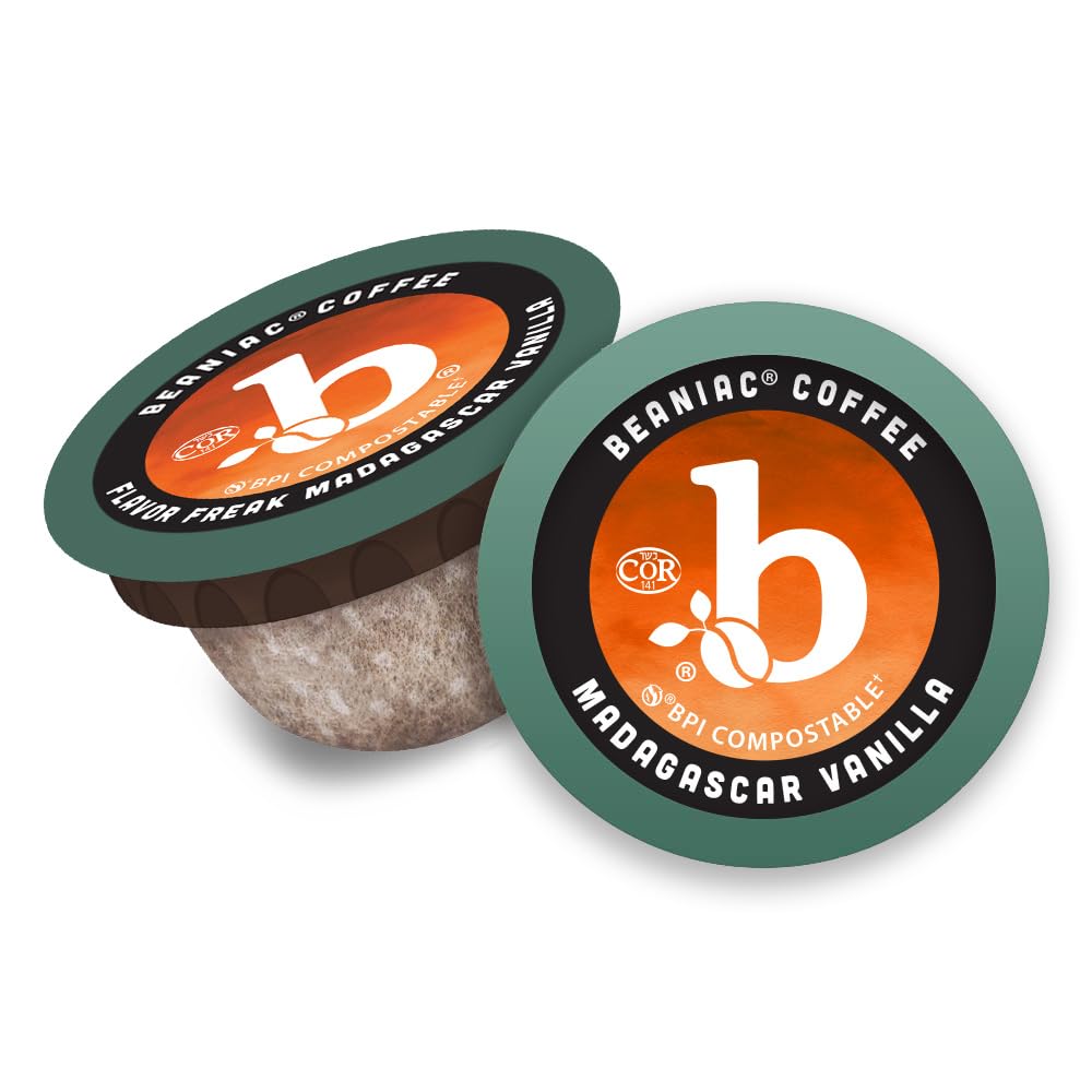 beaniac cápsula insertada en cafetera Keurig para extracción rápida