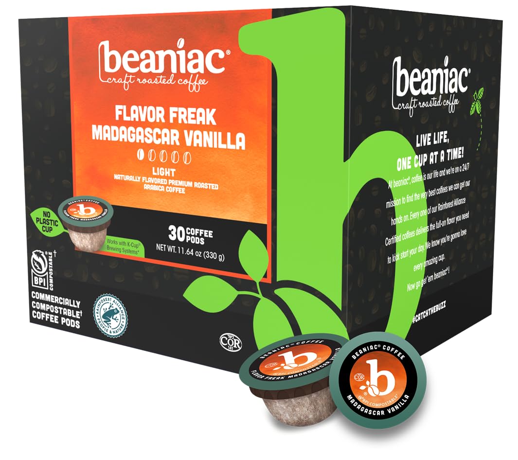 beaniac frontal del paquete mostrando 30 cápsulas y conveniencia