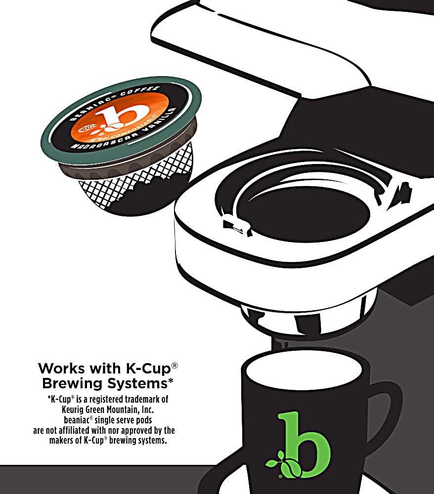 beaniac taza de café servido con nota de vainilla aroma atractivo