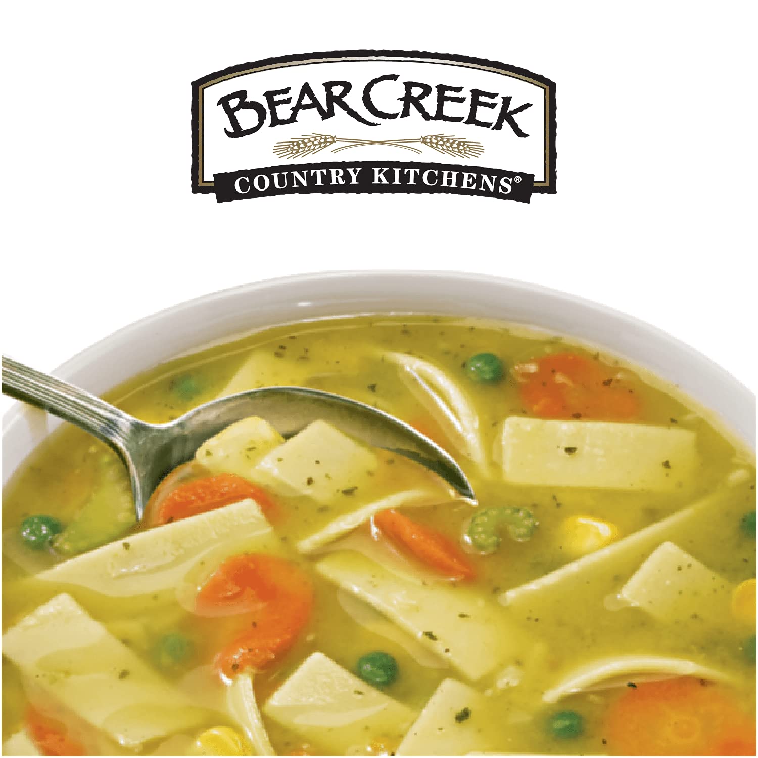 Bear Creek etiqueta con instrucciones de preparación visibles para uso sencillo