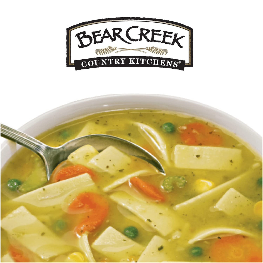 Bear Creek etiqueta con instrucciones de preparación visibles para uso sencillo