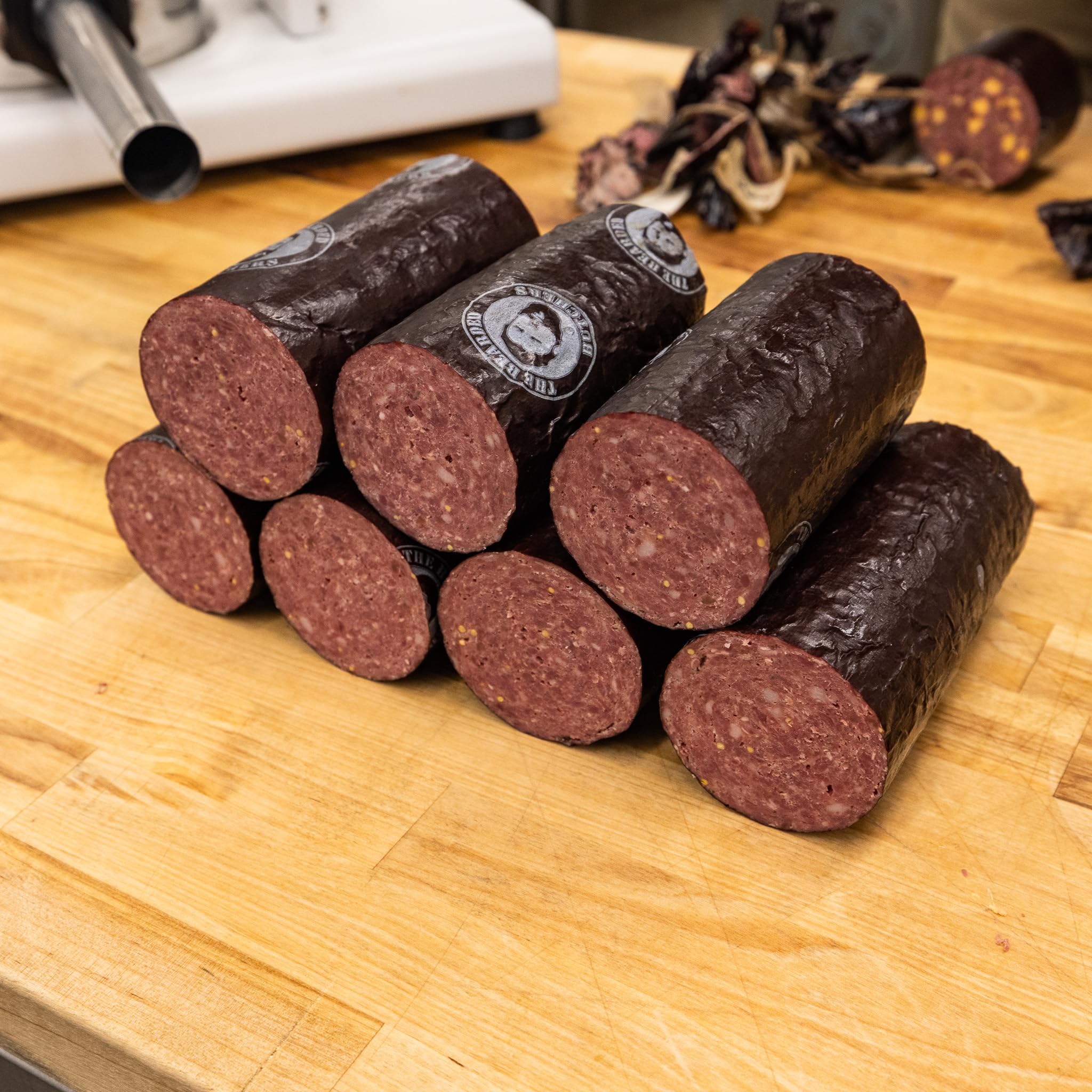 Bearded Butcher Blend etiqueta con ingredientes resaltando origen natural y transparencia