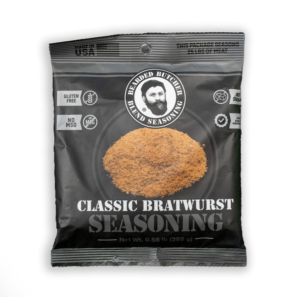 Bearded Butcher Blend Seasoning paquete frontal que garantiza sazón auténtica