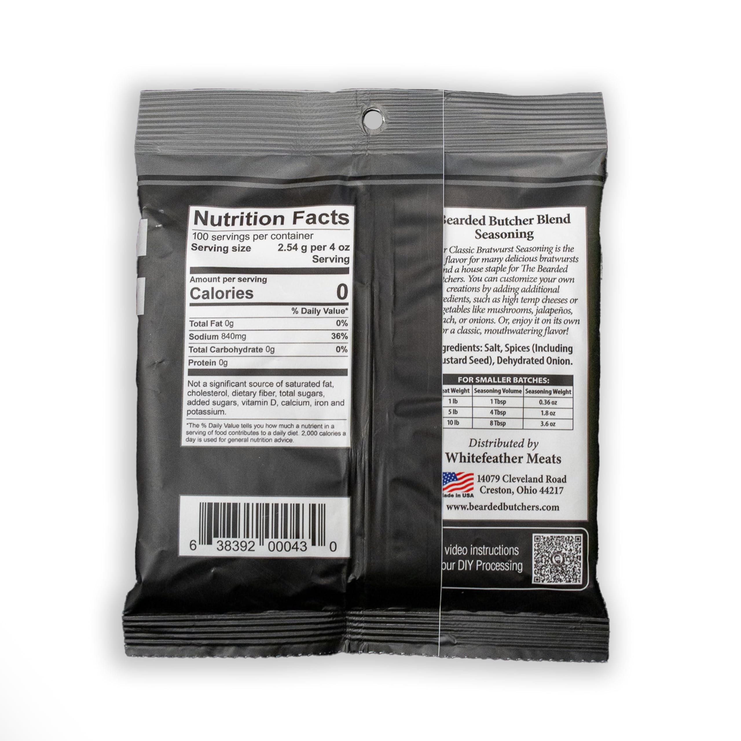 Bearded Butcher Blend Seasoning textura del condimento para mezclar uniformemente