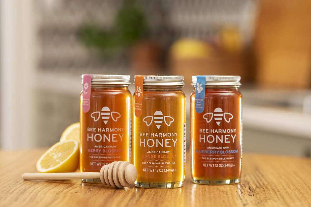 Bee Harmony frasco presentado como regalo atractivo y versátil en cocina
