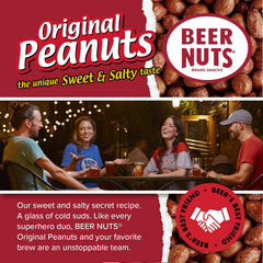 BEER NUTS abrir tarro resellable mantiene frescura y facilita uso