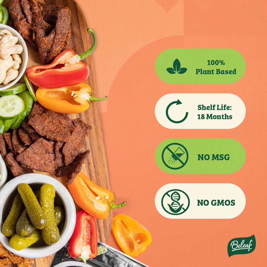 BE LEAF bolsa junto a mano para comparar tamaño y porción práctica