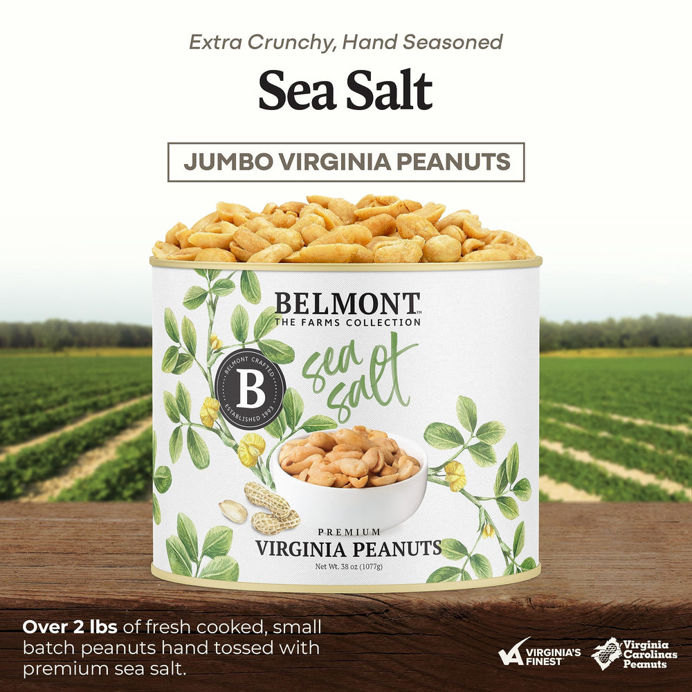 Belmont Peanuts primer plano textura crujiente que resalta frescura