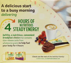 Belvita galletas en desayuno con yogur que añade proteína y saciedad