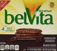 Belvita frente del empaque mostrando paquete y marca para compra rápida