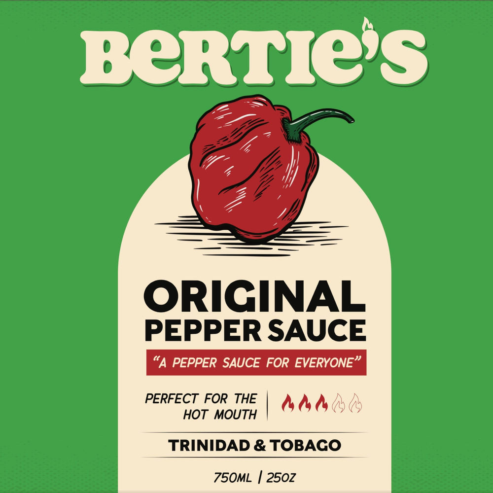 Bertie's vertida sobre plato para mejorar sabor y presentación
