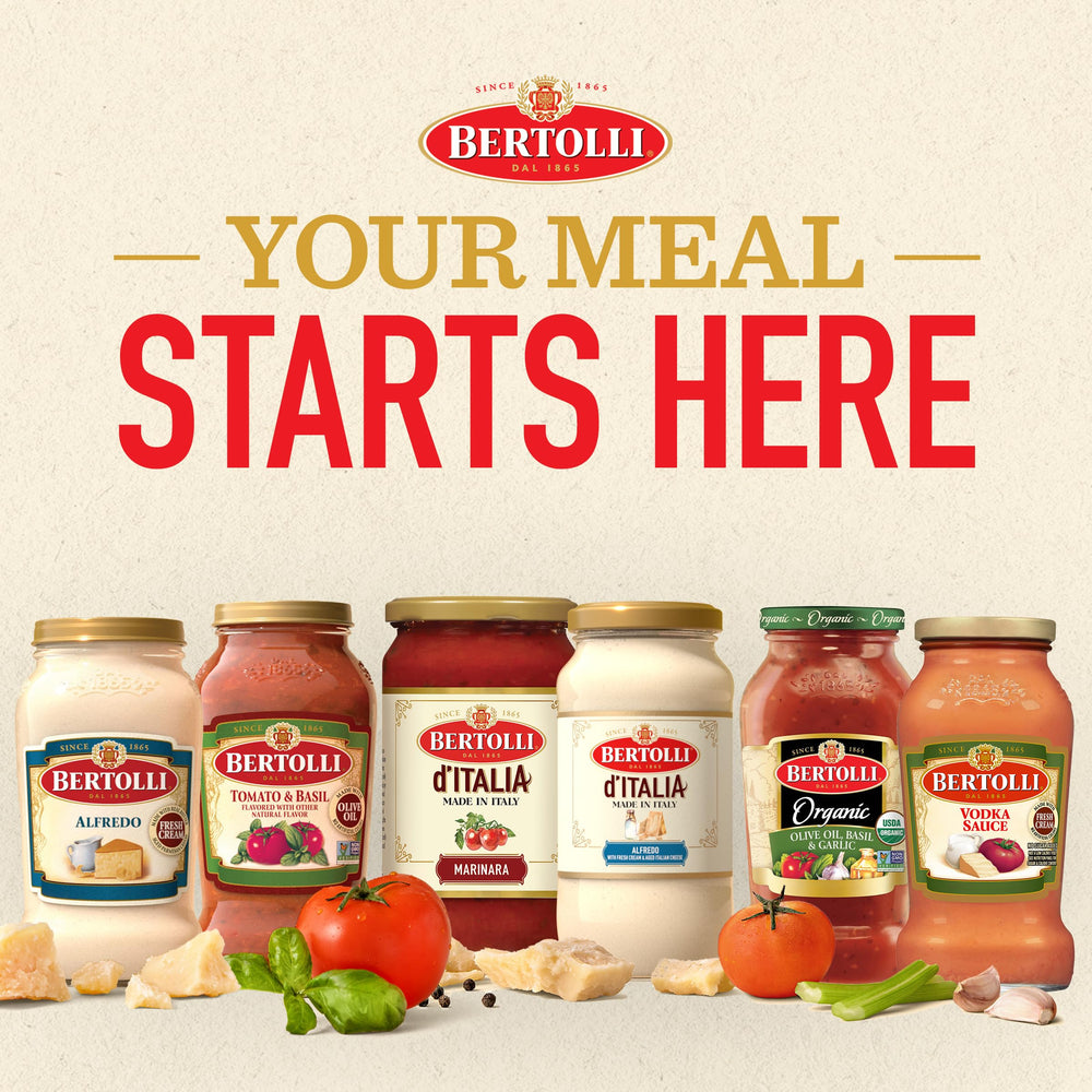 Bertolli uso en cocina familiar cena lista en pocos minutos